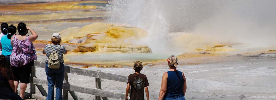 geyser at Yellowstone National Park